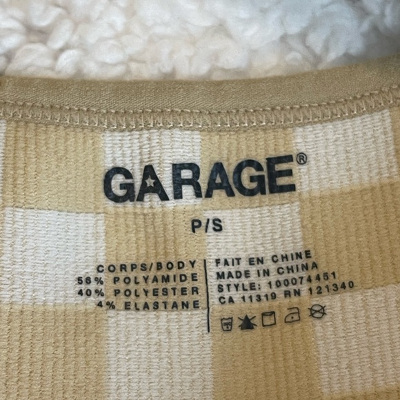 Garage Ribbed Checkered Tank Top - Picture 3 of 3